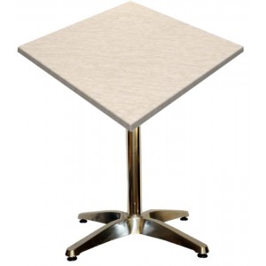 600mm Square Marble Heat Proof Table Top on Standard Aluminium Base